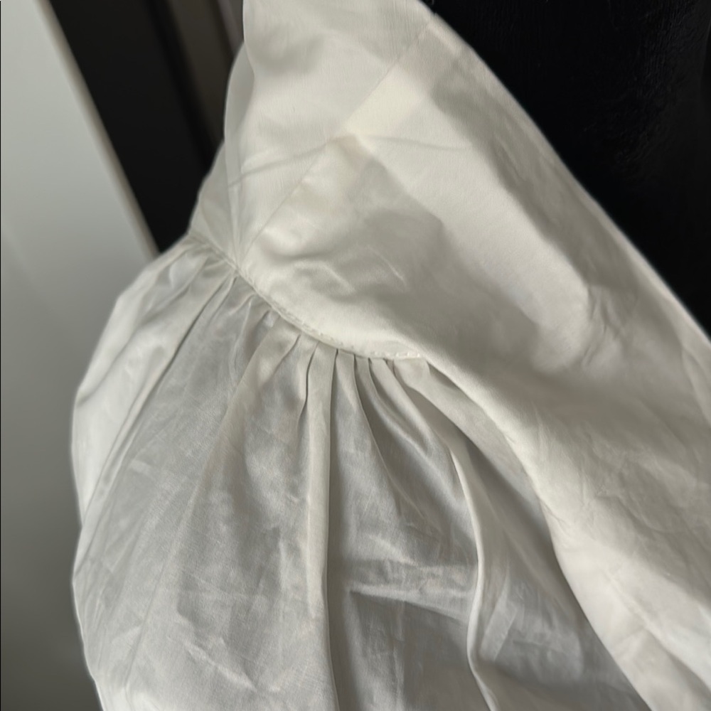 NWOT White Bow-Tie Shirt SHEIN - Picture 7 of 10
